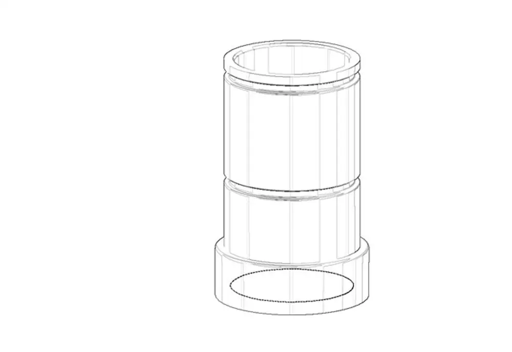 DORNBRACHT Spender Aufnahme ERSATZTEILE 081010519 D. 30 x 48 mm Platin gebürstet, 081010519-06 Galeriebild 1